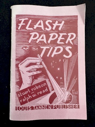 Flash paper tips booklet by Louis Tannen